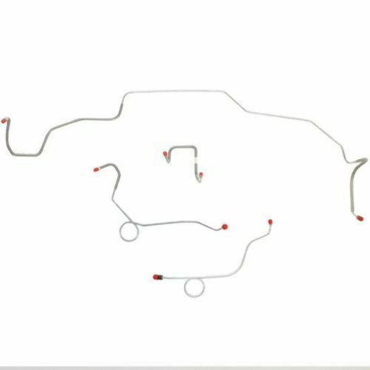 1968-70 Dodge Coronet Front Brake Line Kit Power Disc Brakes Steel - RKT6808OM - Front Lines Car Part People