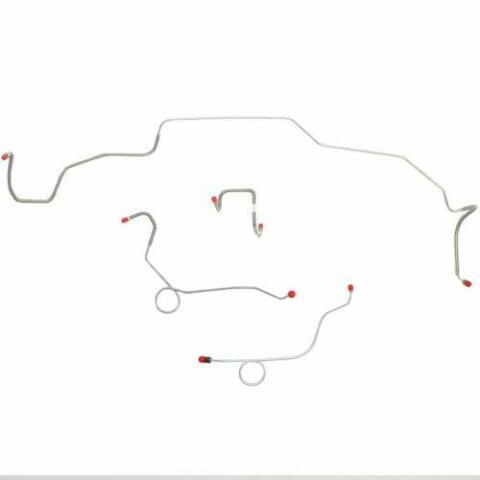 1968-70 Dodge Coronet Front Brake Line Kit Power Disc Brakes Steel - RKT6808OM