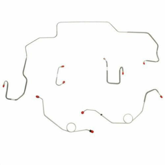 1968-70 Dodge Coronet Front Brake Line Kit Power Disc Brakes Steel - RKT6810OM - Front Lines Car Part People