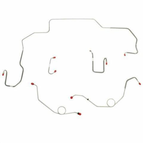 1968-70 Dodge Coronet Front Brake Line Kit Power Disc Brakes Steel - RKT6810OM