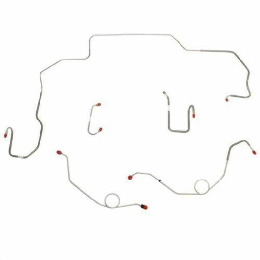 Fine Lines RKT6810SS - Front Brake Line Kit Power Disc Brakes Stainless 1968-70 Dodge Coronet - Front Lines Car Part People