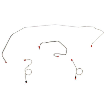 1971 Dodge Coronet Front Brake Line Kit Power Drum Brakes Stainless - RKT7102SS - Front Lines Car Part People