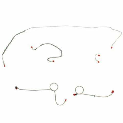 1971 Dodge Coronet Front Brake Line Kit Power Disc Brakes Steel - RKT7104OM