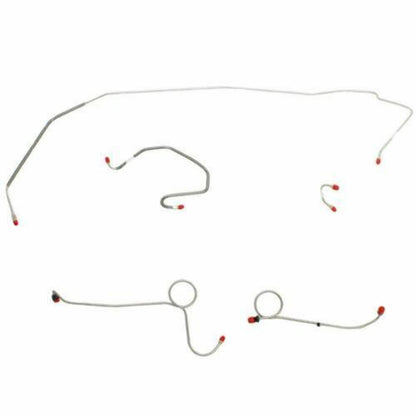 1971 Dodge Coronet Front Brake Line Kit Power Disc Brakes Stainless - RKT7104SS - Front Lines Car Part People