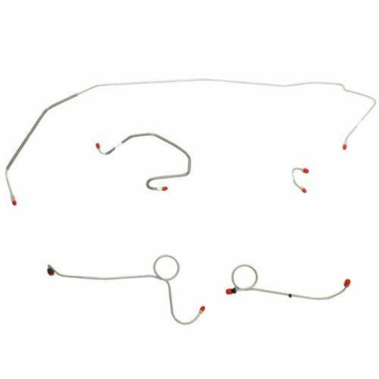 1971 Dodge Coronet Front Brake Line Kit Power Disc Brakes Stainless - RKT7104SS - Front Lines Car Part People