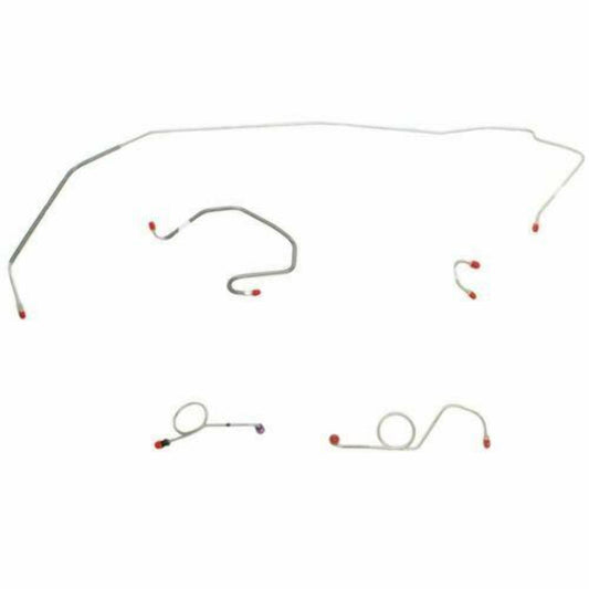 1971 Dodge Coronet Front Brake Line Kit Standard Disc Brakes Stainless RKT7105SS - Front Lines Car Part People