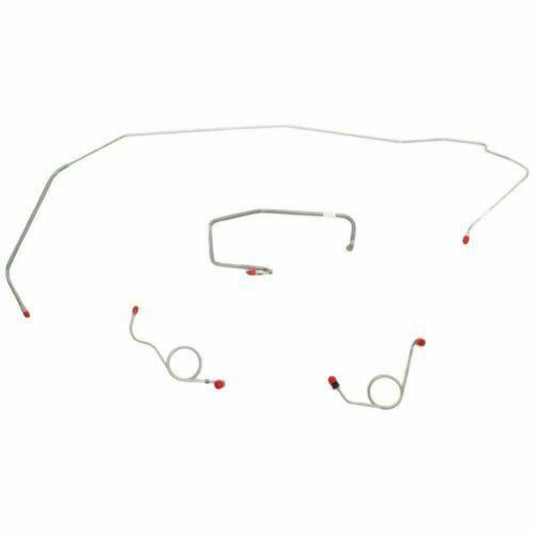 1972 Dodge Coronet Front Brake Line Kit Power Drum Brakes Stainless - RKT7202SS - Front Lines Car Part People