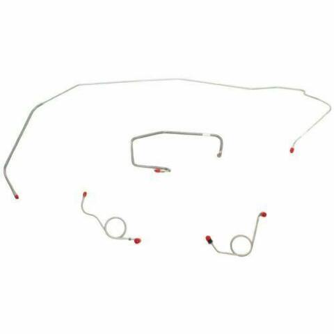 1972 Dodge Coronet Front Brake Line Kit Power Drum Brakes Stainless - RKT7202SS