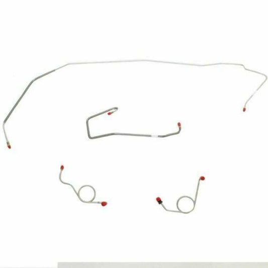 1972 Dodge Coronet Front Brake Line Kit Power Disc Brakes Stainless - RKT7203SS - Front Lines Car Part People