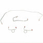 1972 Dodge Coronet Front Brake Line Kit Standard Disc Brakes Steel - RKT7204OM