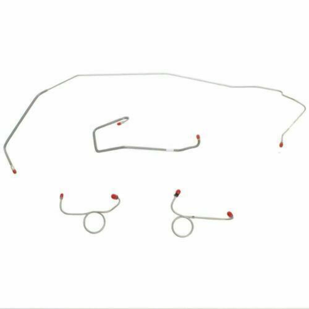1972 Dodge Coronet Front Brake Line Kit Standard Disc Brakes Stainless RKT7204SS
