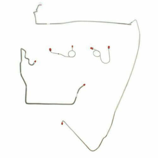 1973 Dodge Coronet Front Brake Line Kit Power Disc Brakes Steel - RKT7302OM - Front Lines Car Part People