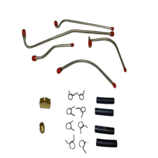 1962-63 Dodge Dart Pump to Carburetor Fuel Line Max Wedge w/ Carbs - RPC6201SS - Pre-Bent Fuel Lines Car Part People
