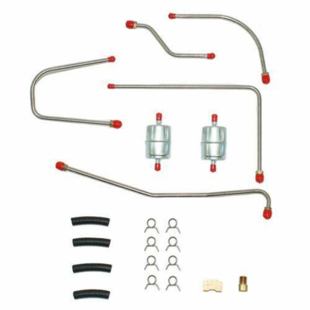 1962-63 Dodge Dart Pump to Carb Fuel Line 413/426CID Wedge Steel - RPC6203OM - Pre-Bent Fuel Lines Car Part People