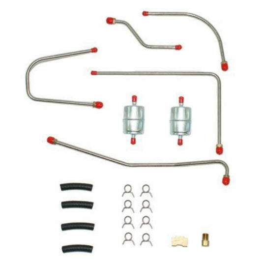 1962-63 Dodge Dart Pump to Carb Fuel Line 413/426CID Wedge Steel - RPC6203OM - Pre-Bent Fuel Lines Car Part People