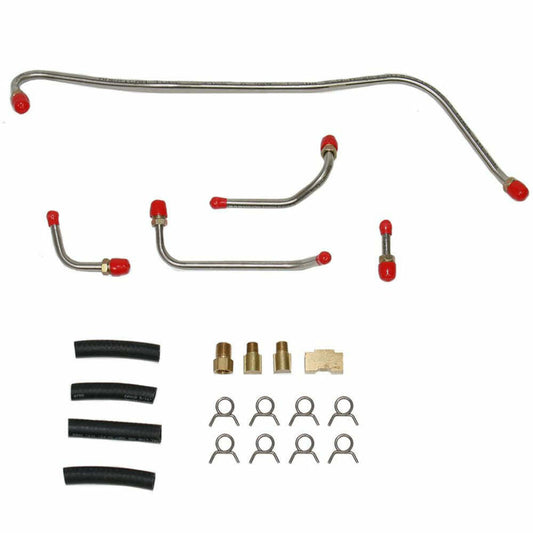 Fits 63-64 Mopar B-Body 413/426CID Pump to Carb Carter 3705 Dual 4BBL-RPC6401OM - Pre-Bent Fuel Lines Car Part People