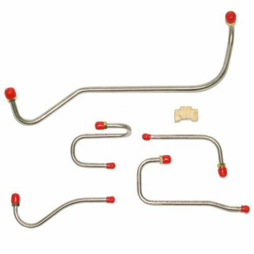 1964-65 Dodge Coronet Pump to Carb Fuel Line Hemi XRam w/Carter 4BBL - RPC6405SS - Pre-Bent Fuel Lines Car Part People