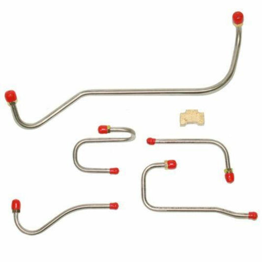 1964-65 Dodge Coronet Pump to Carb Fuel Line Hemi XRam w/Carter 4BBL - RPC6405SS - Pre-Bent Fuel Lines Car Part People
