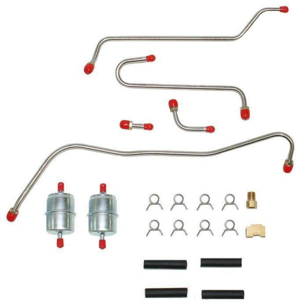 1964 Dodge Polara Pump to Carb Fuel Line 413/426 Max Wedge Dual 4BBL - RPC6407SS - Pre-Bent Fuel Lines Car Part People