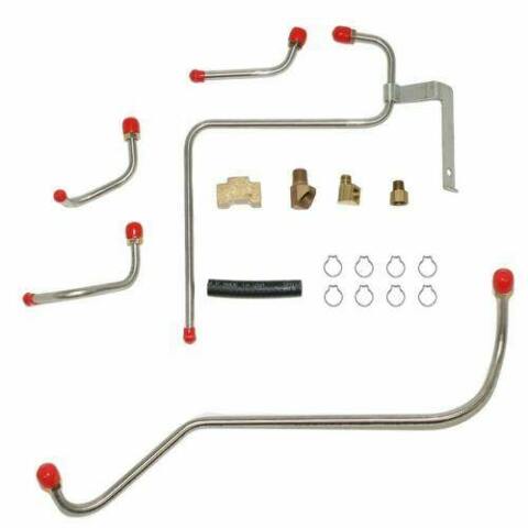 1967 Dodge Charger Pump to Carb Fuel Lines 426 Hemi Dual Carbs Steel RPC6702OM