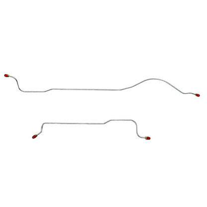 Fits 64-65 Mopar B-Body, 2pc Axle Lines; Stainless-RRA6401SS - Rear Lines Car Part People