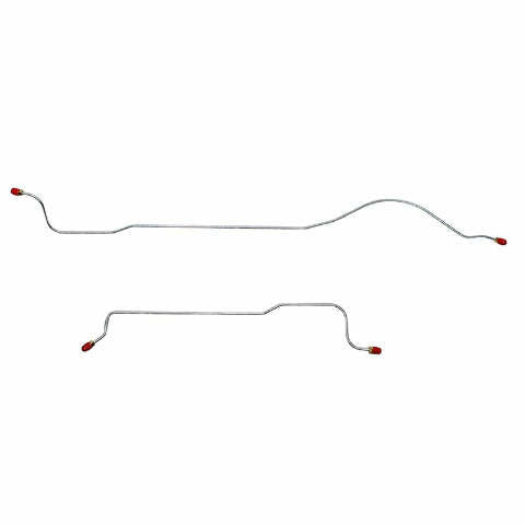 1964-1965 Mopar B-Body 2pc Axle Brake Lines Stainless Steel RRA6401SS
