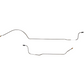 1966-69 Dodge Coronet Rear Axle Brake Lines 8-3/4 Axle Stainless RRA6801SS