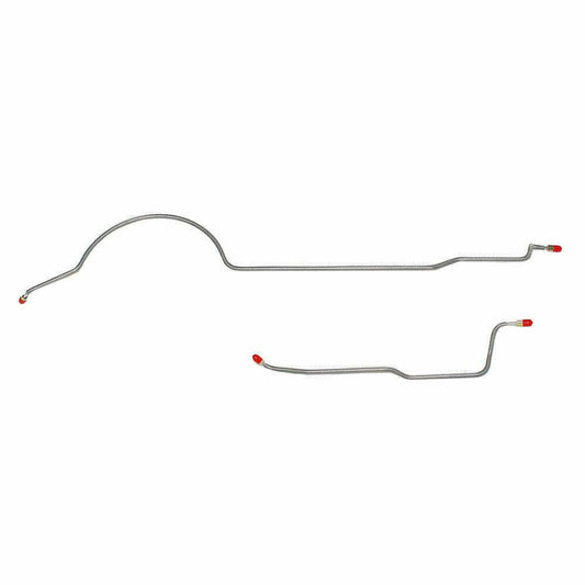77-79 Mopar B-Body Axle Lines; Stainless; Fine Lines RRA7701SS - Brake Hoses Car Part People