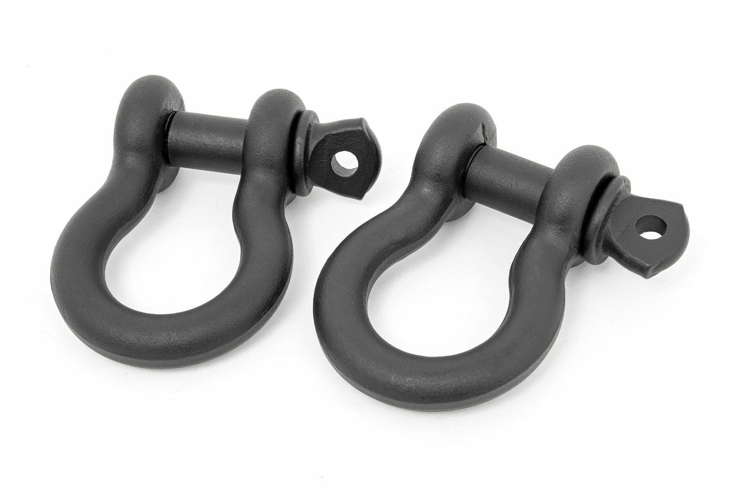 D Ring Shackles; Cast; 3/4" Pin; Pair; Black RS121