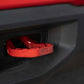 Fits Chevy Silverado 1500 2WD/4WD (2019-2024) Tow Hooks; Forged; Red; RS132