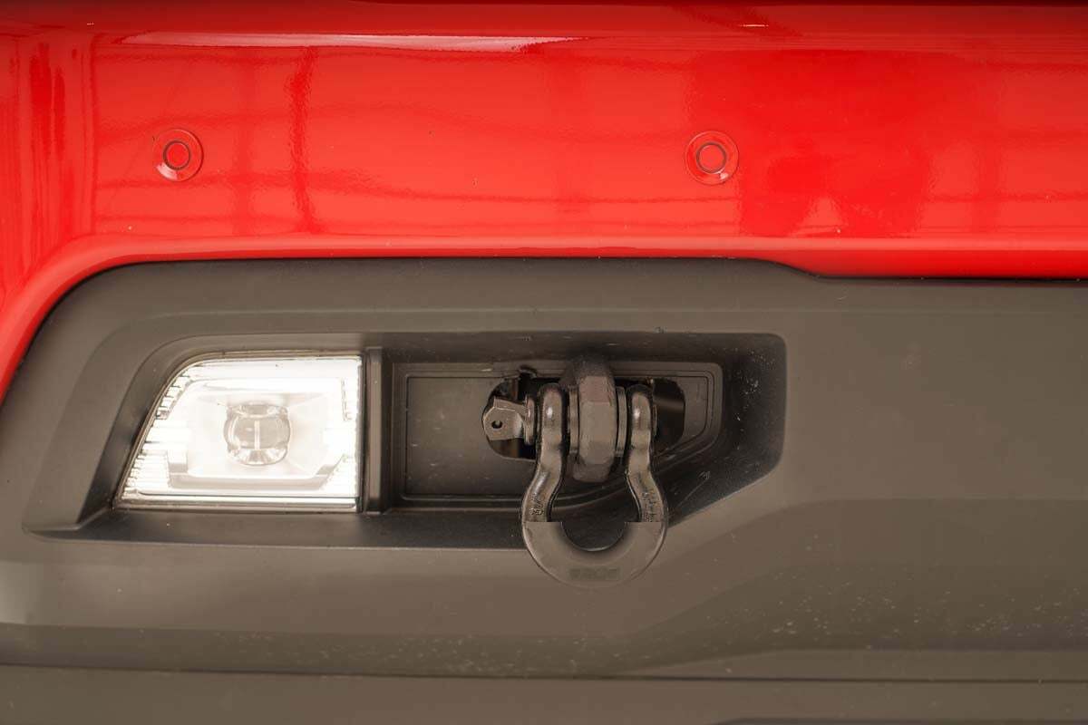 Fits Chevy Silverado 1500 2WD/4WD (2019-2024) Tow Hook Brackets; RS147