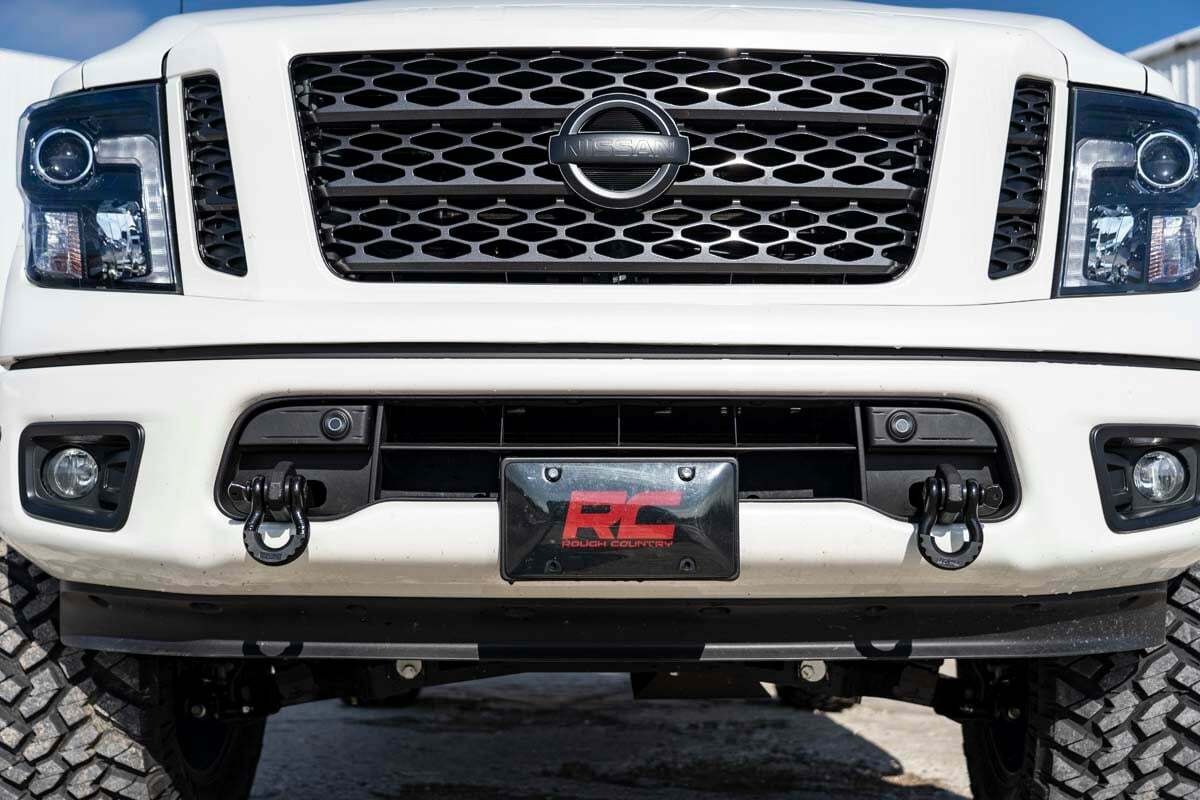 Fits Nissan Titan 2WD/4WD (2017-2024) Tow Hook Brackets; RS149