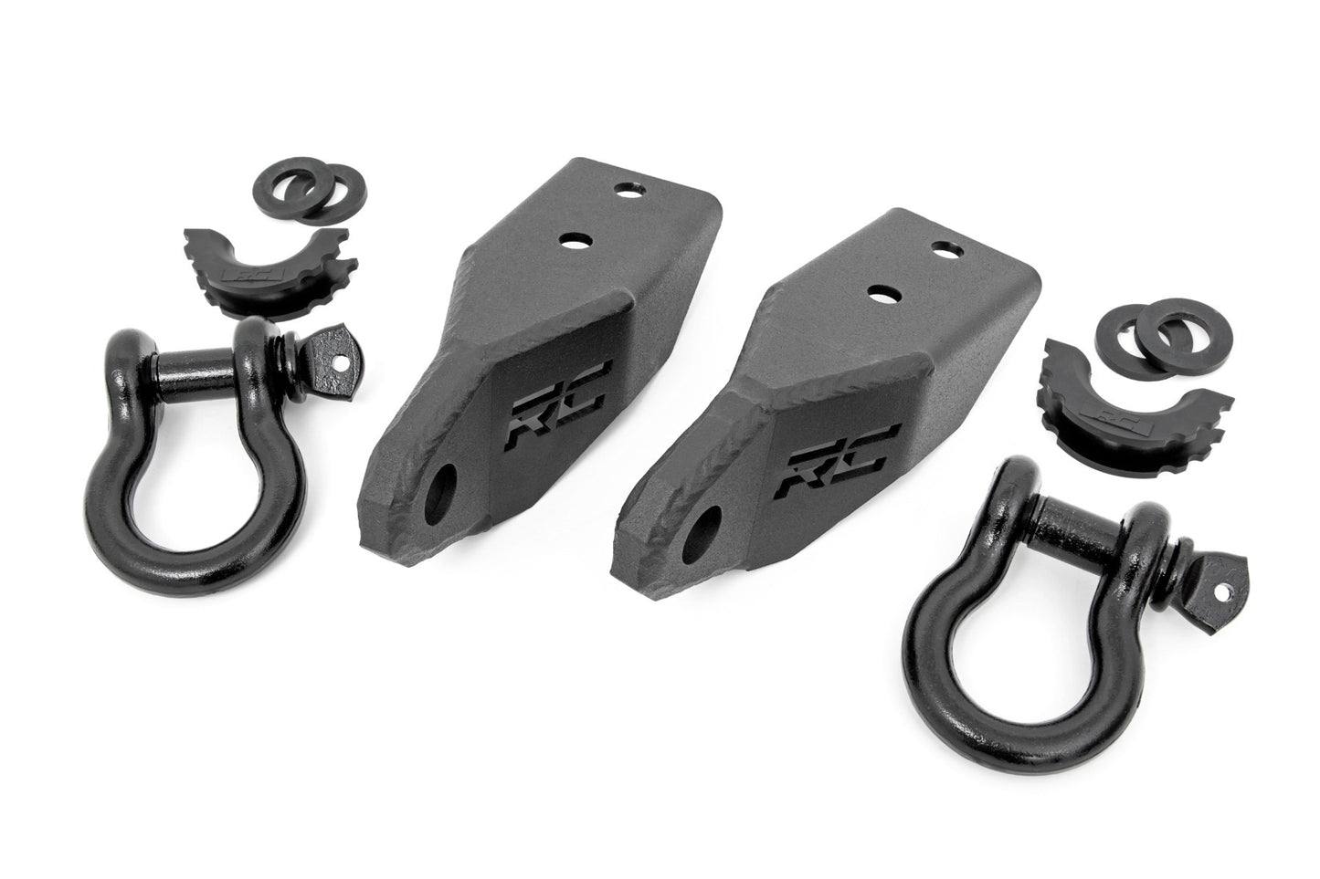 Fits Toyota Tundra 2WD/4WD (2007-2021) Tow Hook Brackets; D-Ring Combo; RS153