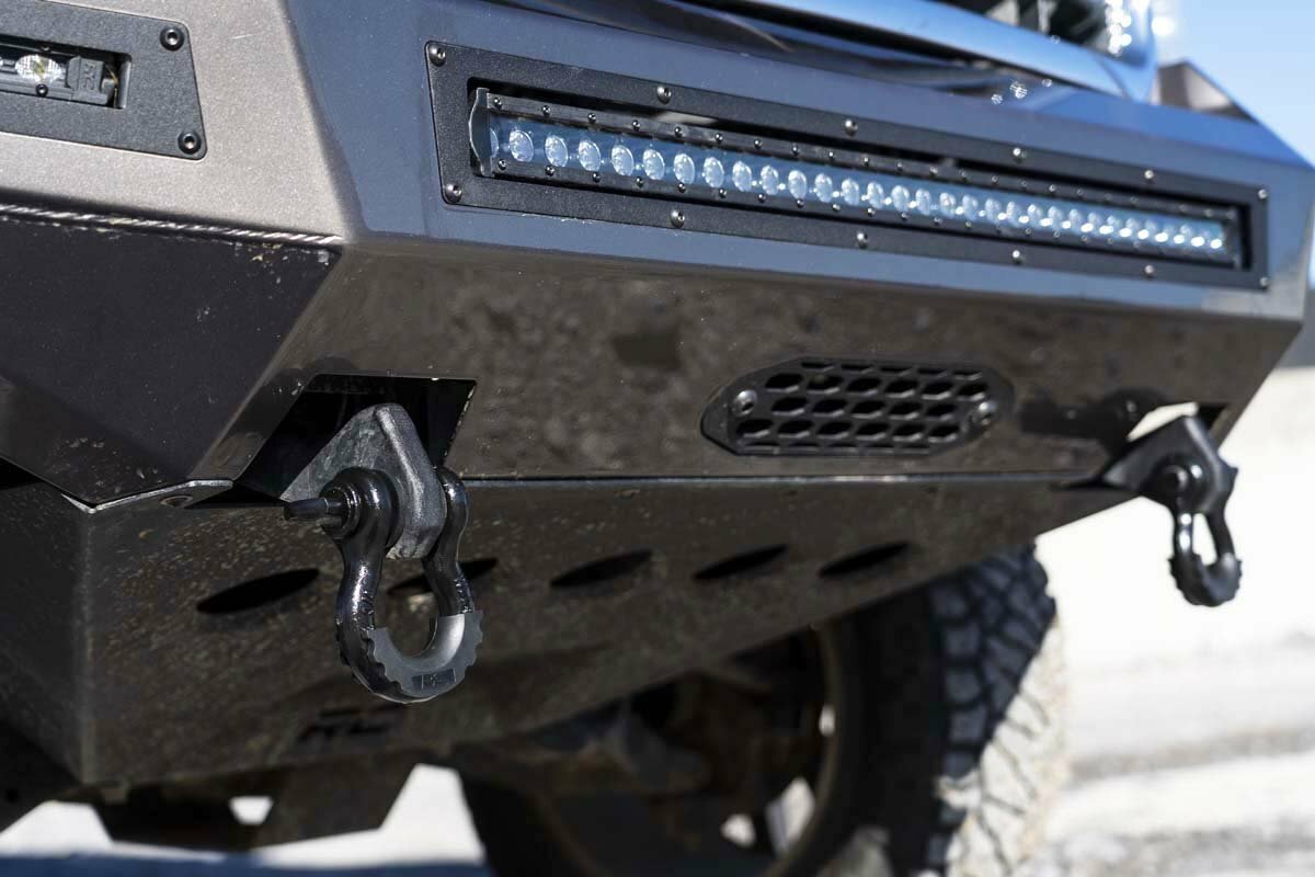 Fits Chevy/GMC 1500 (07-13) Tow Hook Brackets; D-Ring Combo; RS156