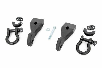 Fits Chevy/GMC 1500 (07-13) Tow Hook Brackets; D-Ring Combo; RS156