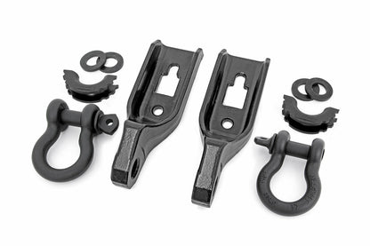 Fits Ford F-150 2WD/4WD (2009-2020) Tow Hook Brackets; D-Ring Combo; RS158