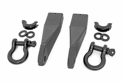 Fits GMC Sierra 2500 HD 2&4WD (2020-2024) Tow Hook Brackets; D-Ring Combo; RS159