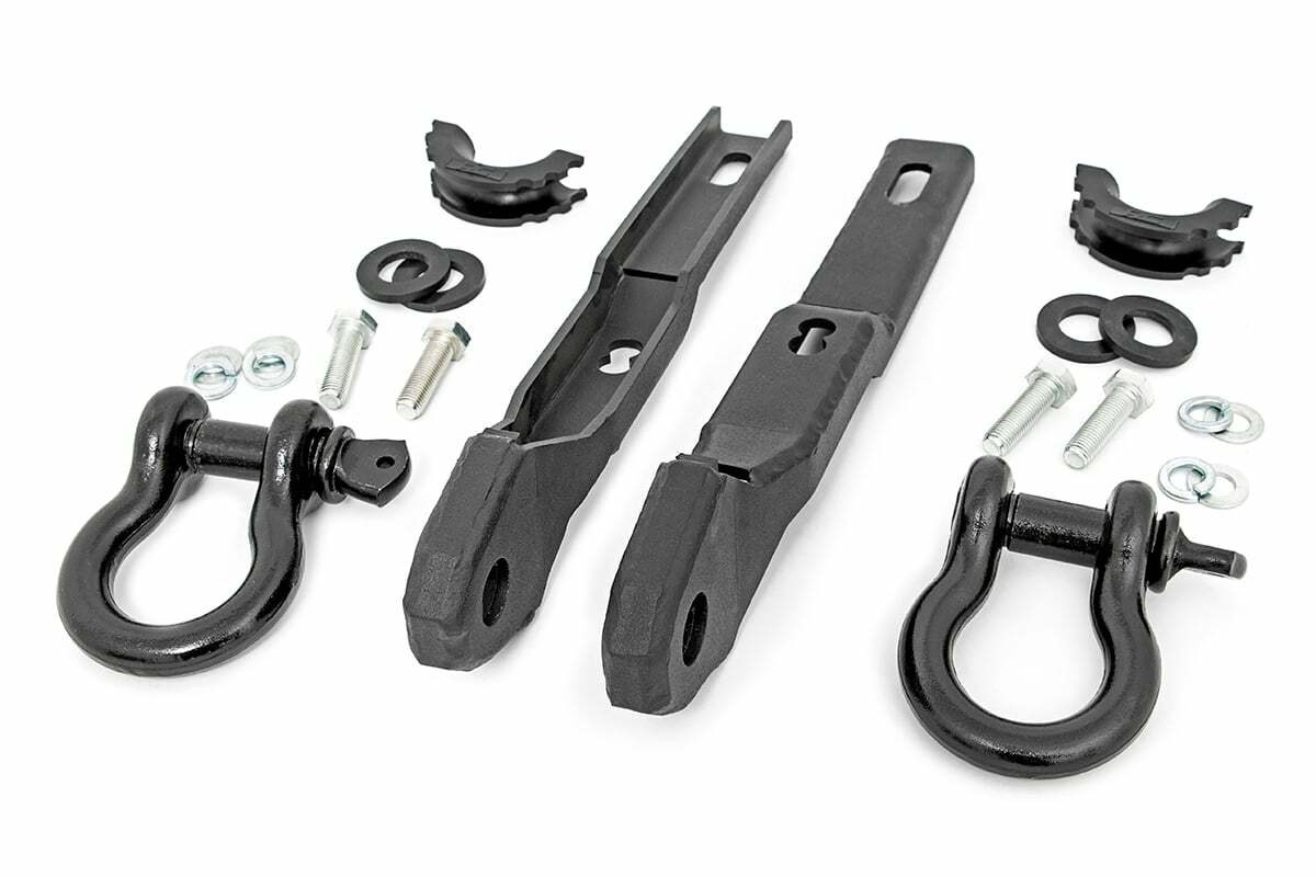 Fits Nissan Titan 2WD/4WD (2017-2024) Tow Hook Brackets; D-Ring Combo; RS160