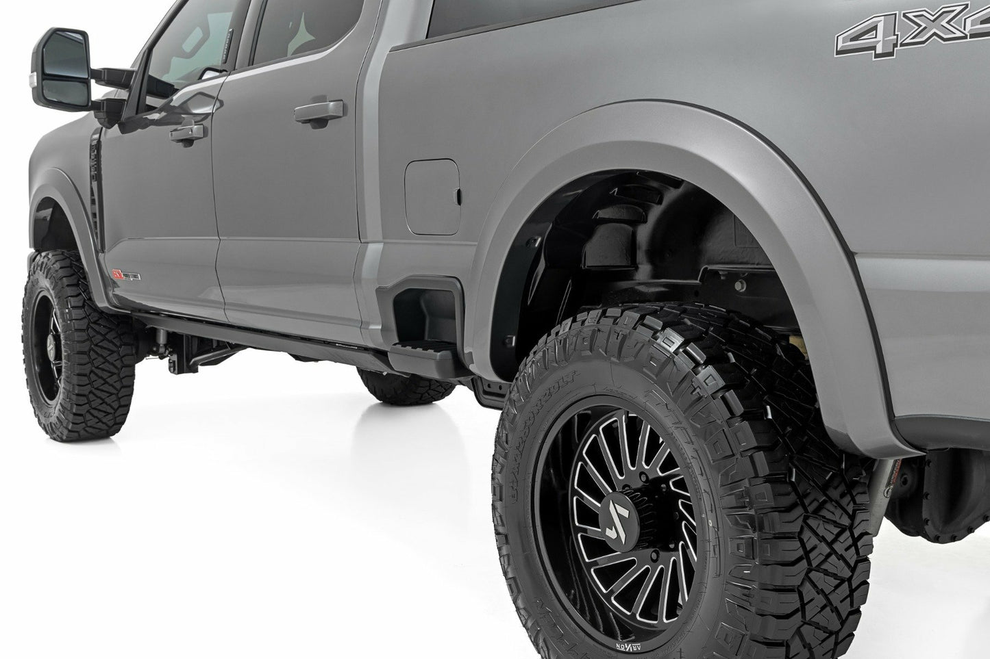 Fits Ford F-250/F-350 SD (23-24) Sport Fender Flares; Black; S-F20231-RCGB