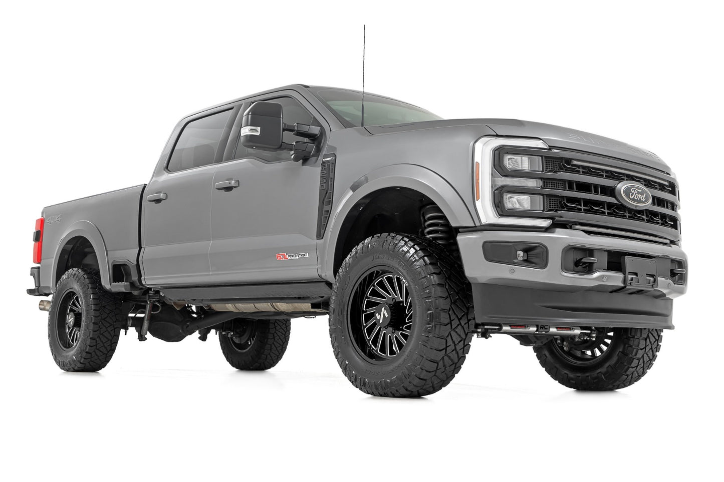 Fits Ford F-250/F-350 SD (23-24) Sport Fender Flares; Black; S-F20231-RCGB