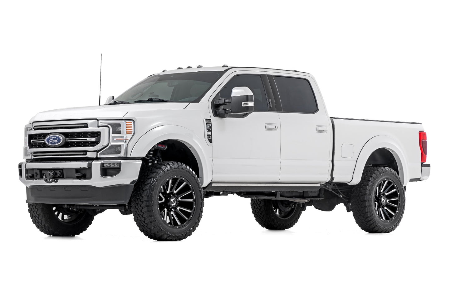 Fits Ford F-250/F-350 SD (17-22) Fender Flares; Sport; PQ Race Red; S-F21112-PQ