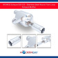 XFORCE Exhaust S10-2.5 - Stainless Steel Round Twin Loop Exhaust Muffler