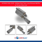 XFORCE S12L-2.25 - S/Steel Oval Twin Loop Exhaust Muffler w/ Driver Side Inlet