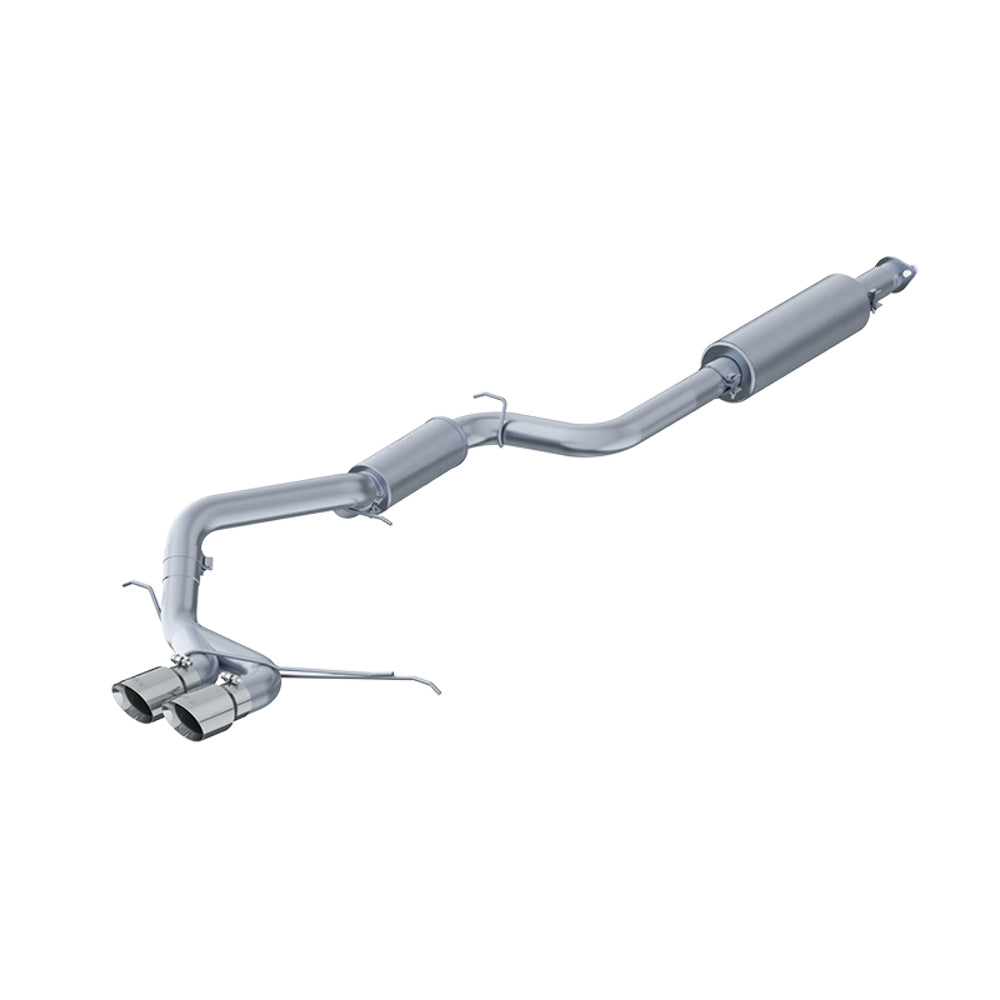 Fits 2013-2018 Ford Focus 3in. Cat Back; Dual Center Outlet; AL - S4200AL - Cat Back Exhaust Car Part People