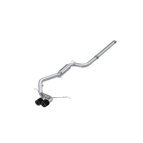 Fits 13-18 Ford Focus 3" Cat Back; Dual Center Outlet; T304 w/CF Tips-S42013CF