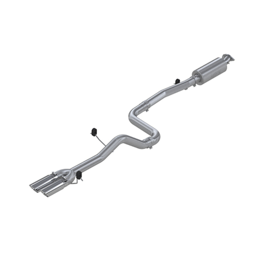 Fits 2014-2019 Ford Fiesta 3in. Cat Back; Dual Outlet; AL - S4202AL - Cat Back Exhaust Car Part People