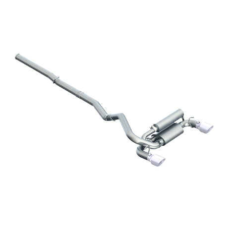 Fits 2016-2018 Ford Focus 3in. Cat Back; Dual Outlet; T409 - S4203409