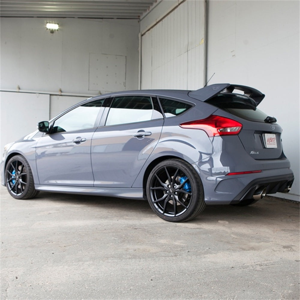 Fits 2016-2018 Ford Focus 3in. Cat Back; Dual Outlet; AL - S4203AL - Cat Back Exhaust Car Part People