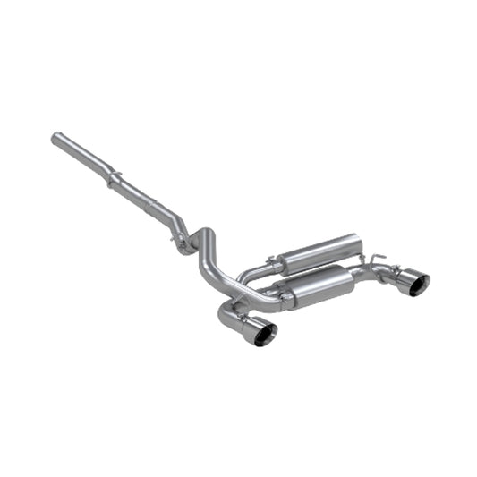 Fits 2016-2018 Ford Focus 3in. Cat Back; Dual Outlet; AL - S4203AL - Cat Back Exhaust Car Part People