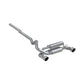 Fits 2016-2018 Ford Focus 3in. Cat Back; Dual Outlet; AL - S4203AL